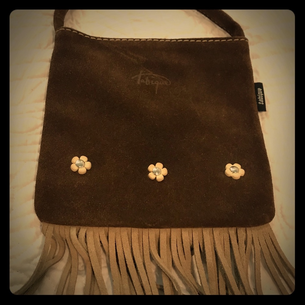 Leather wrist purse